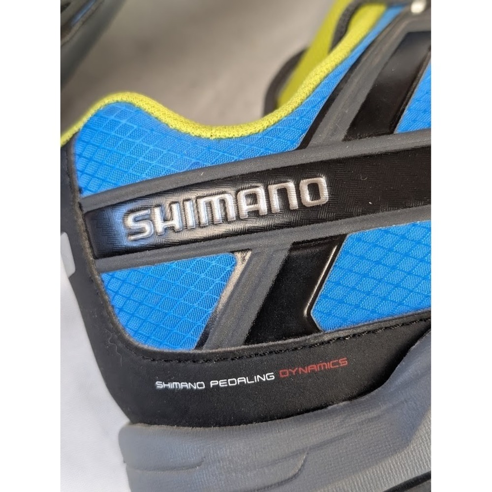 Shimano SH-MT34B Blue Black SPD Mountain Bike Cycling Shoes Mens EU 44 US 9.7 - Picture 10 of 11